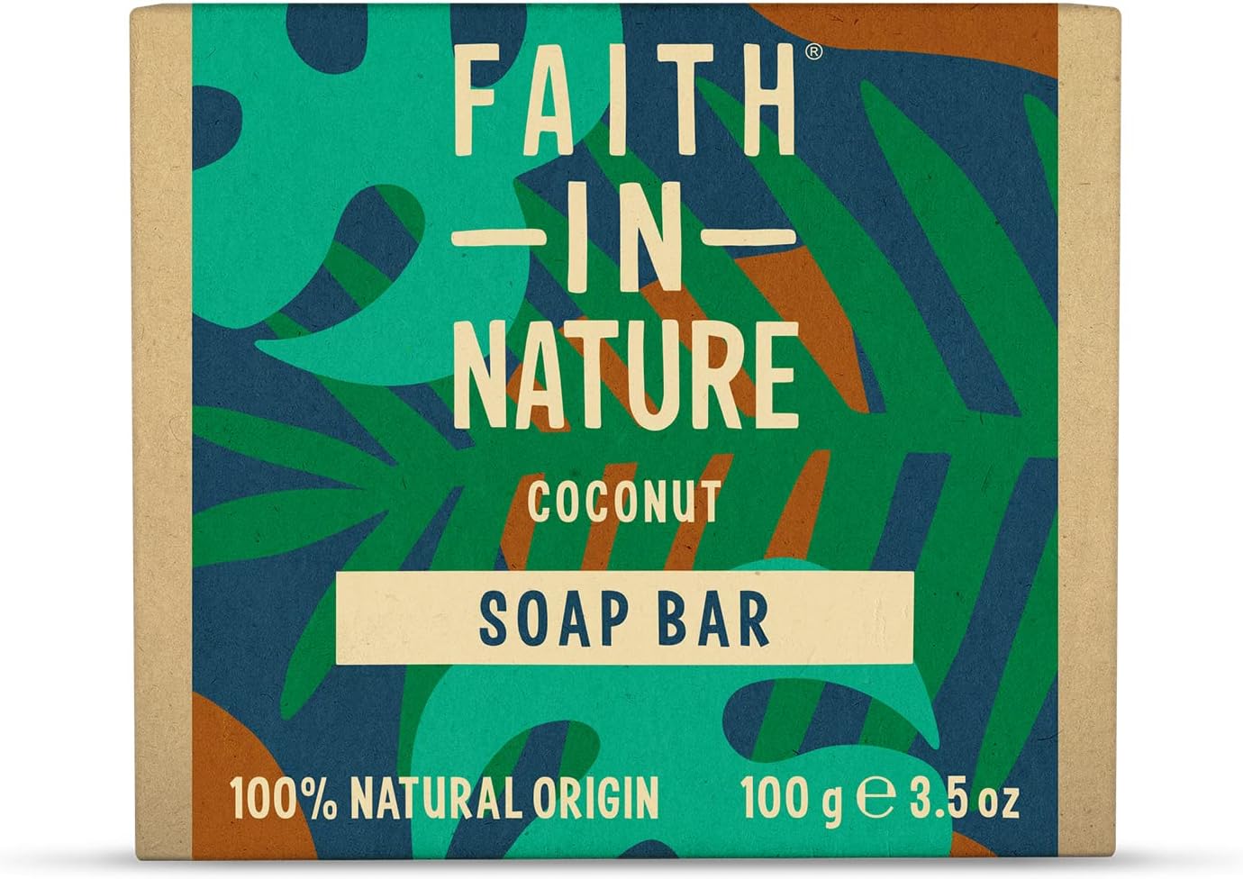 Faith In Nature Natural Coconut Hand Soap Bar, Hydrating, Vegan & Cruelty Free, No SLS or Parabens, 100g