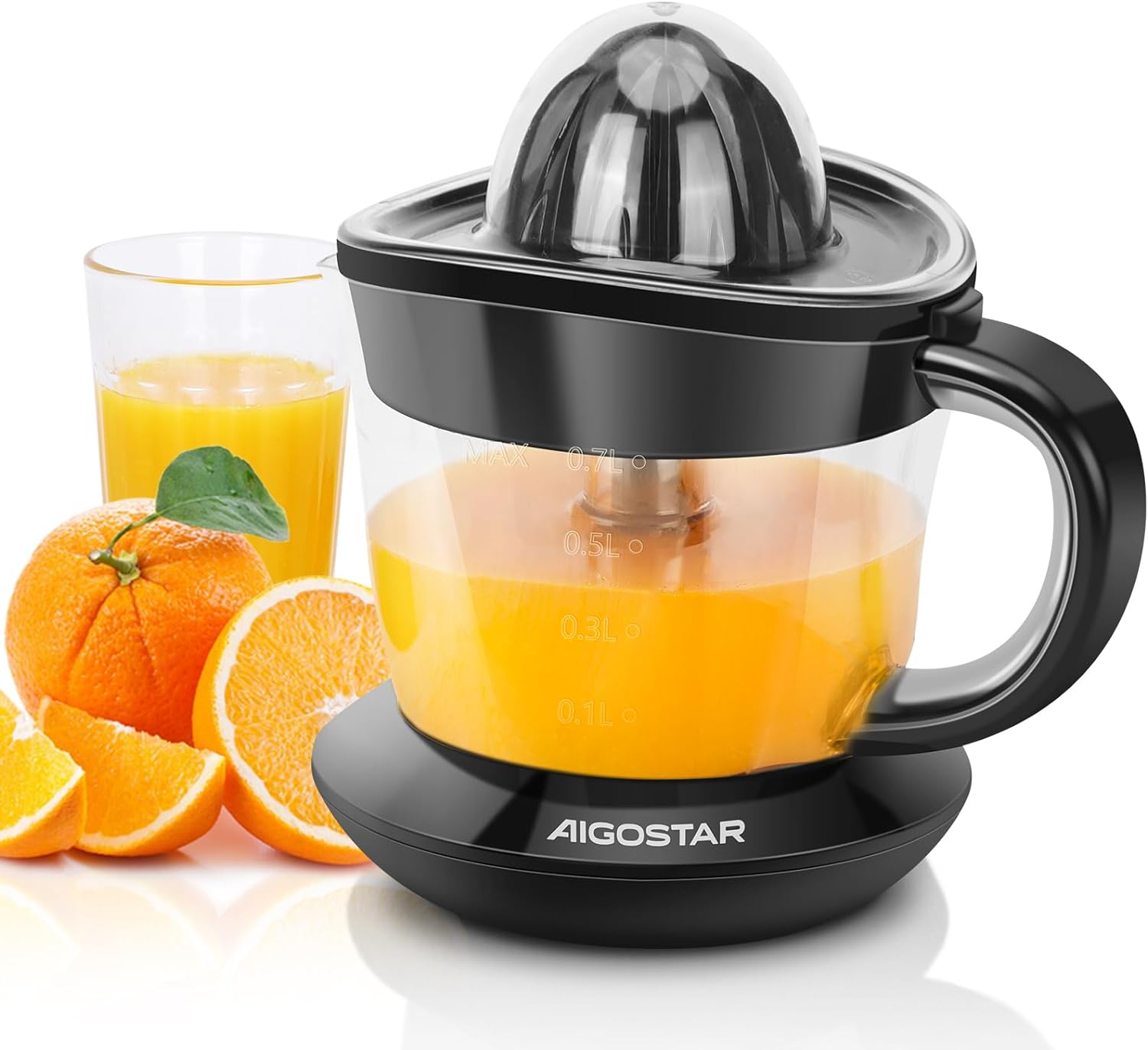 Aigostar Electric Citrus Juicer with Scale 700ml