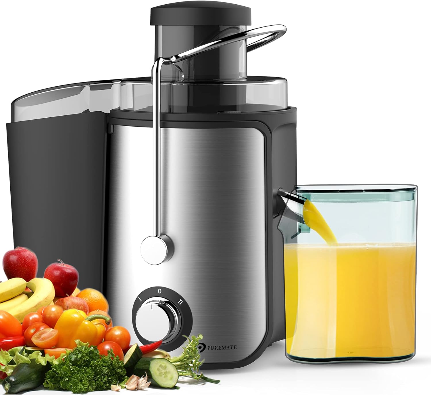 PureMate Stainless Steel Juicer 600W