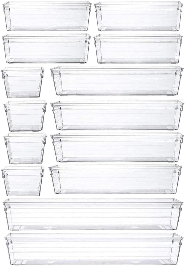 14 Pcs Kitchen Drawer Organiser